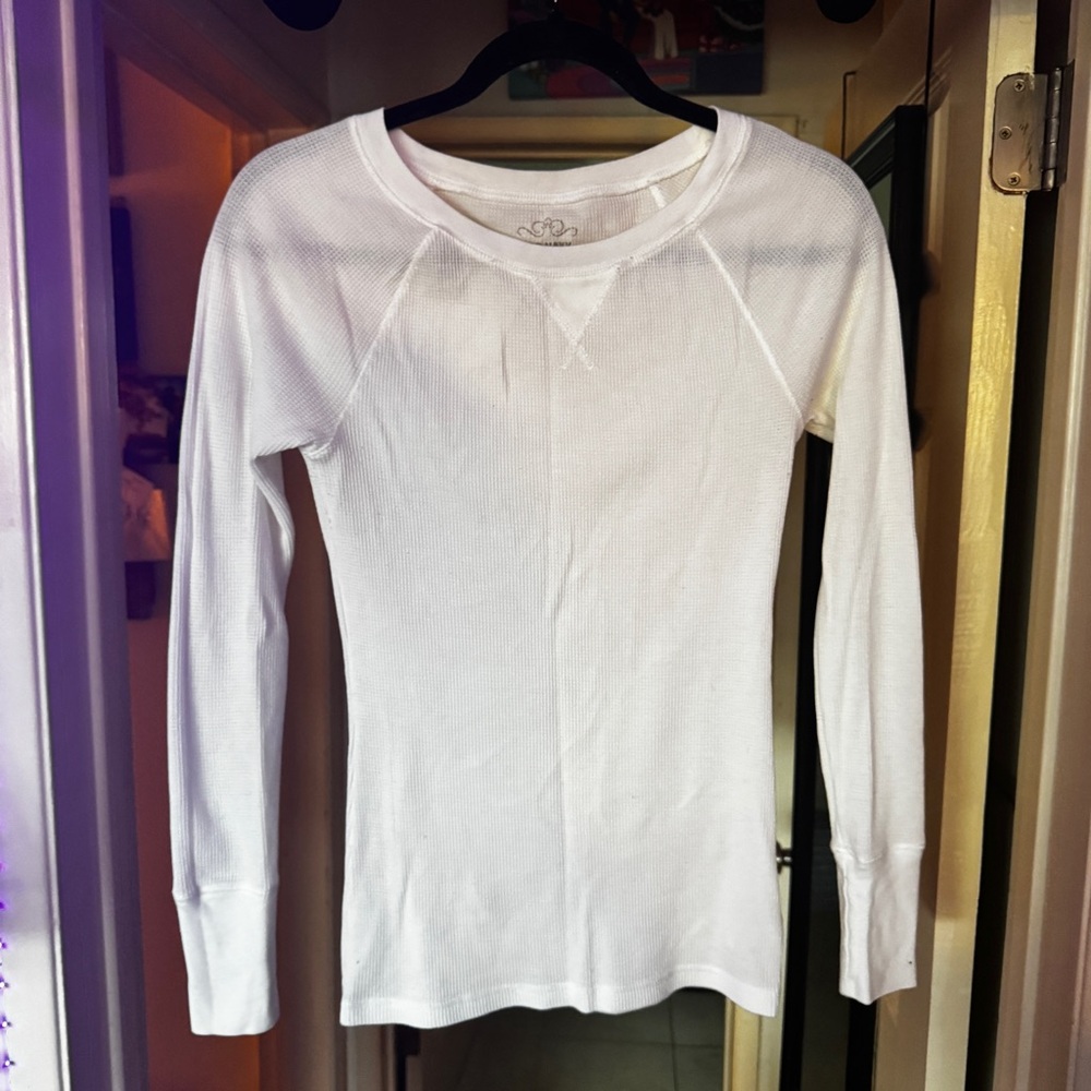 Women’s Small White Old Navy Long Sleeve Thermal